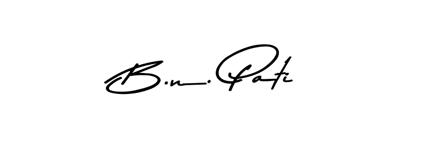 Create a beautiful signature design for name B.n. Pati. With this signature (Asem Kandis PERSONAL USE) fonts, you can make a handwritten signature for free. B.n. Pati signature style 9 images and pictures png