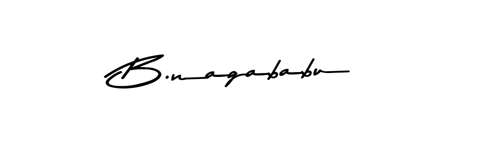 Design your own signature with our free online signature maker. With this signature software, you can create a handwritten (Asem Kandis PERSONAL USE) signature for name B.nagababu. B.nagababu signature style 9 images and pictures png