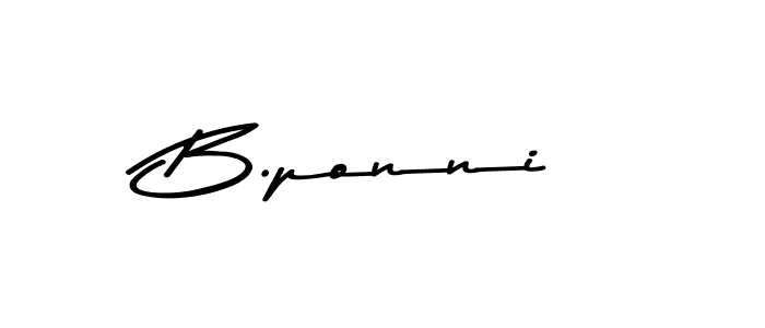 The best way (Asem Kandis PERSONAL USE) to make a short signature is to pick only two or three words in your name. The name B.ponni include a total of six letters. For converting this name. B.ponni signature style 9 images and pictures png