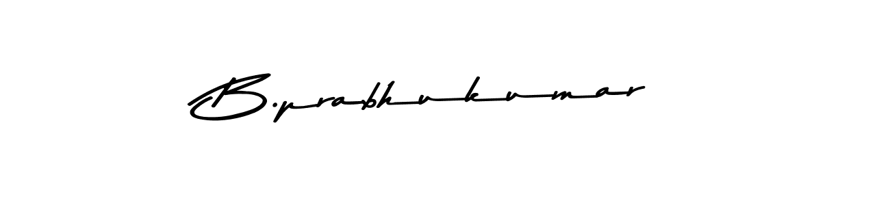 Design your own signature with our free online signature maker. With this signature software, you can create a handwritten (Asem Kandis PERSONAL USE) signature for name B.prabhukumar. B.prabhukumar signature style 9 images and pictures png