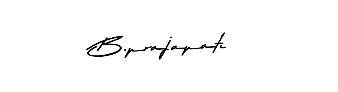 How to make B.prajapati signature? Asem Kandis PERSONAL USE is a professional autograph style. Create handwritten signature for B.prajapati name. B.prajapati signature style 9 images and pictures png