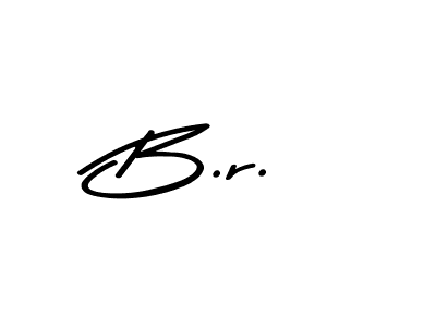 Make a beautiful signature design for name B.r.. With this signature (Asem Kandis PERSONAL USE) style, you can create a handwritten signature for free. B.r. signature style 9 images and pictures png