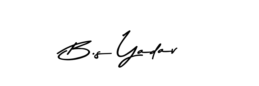 Create a beautiful signature design for name B.s Yadav. With this signature (Asem Kandis PERSONAL USE) fonts, you can make a handwritten signature for free. B.s Yadav signature style 9 images and pictures png