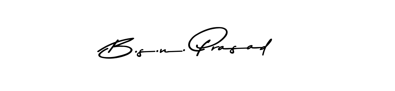 The best way (Asem Kandis PERSONAL USE) to make a short signature is to pick only two or three words in your name. The name B.s.n. Prasad include a total of six letters. For converting this name. B.s.n. Prasad signature style 9 images and pictures png