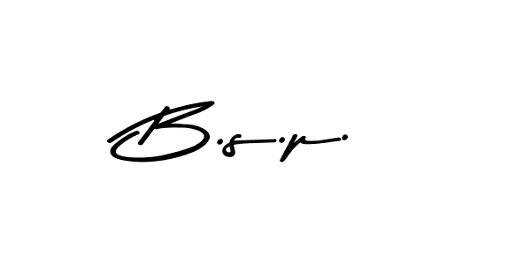 Create a beautiful signature design for name B.s.p.. With this signature (Asem Kandis PERSONAL USE) fonts, you can make a handwritten signature for free. B.s.p. signature style 9 images and pictures png