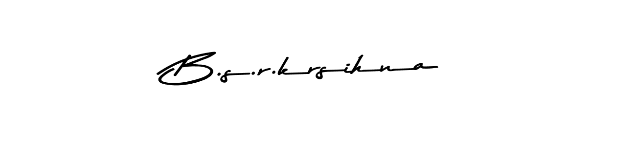 Use a signature maker to create a handwritten signature online. With this signature software, you can design (Asem Kandis PERSONAL USE) your own signature for name B.s.r.krsihna. B.s.r.krsihna signature style 9 images and pictures png