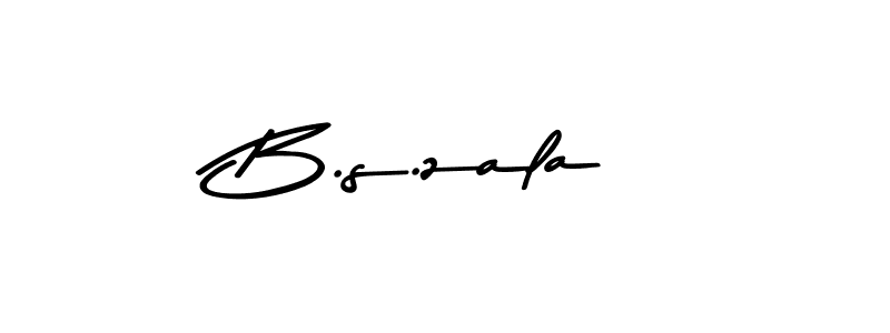 Design your own signature with our free online signature maker. With this signature software, you can create a handwritten (Asem Kandis PERSONAL USE) signature for name B.s.zala. B.s.zala signature style 9 images and pictures png