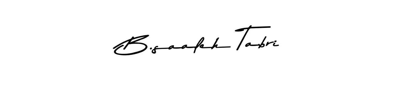 Make a beautiful signature design for name B.saaleh Tabri. With this signature (Asem Kandis PERSONAL USE) style, you can create a handwritten signature for free. B.saaleh Tabri signature style 9 images and pictures png
