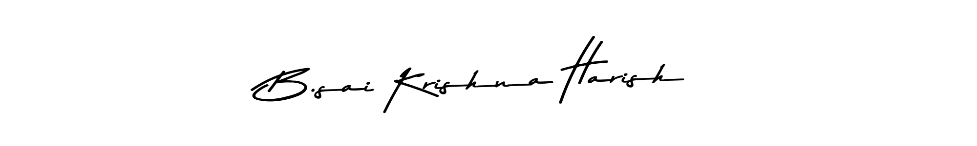 B.sai Krishna Harish stylish signature style. Best Handwritten Sign (Asem Kandis PERSONAL USE) for my name. Handwritten Signature Collection Ideas for my name B.sai Krishna Harish. B.sai Krishna Harish signature style 9 images and pictures png