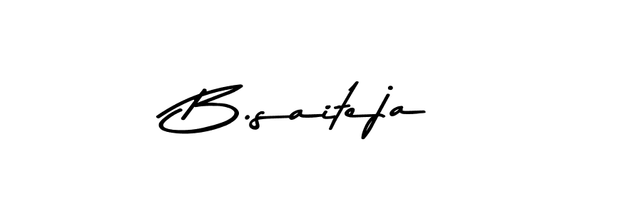 Use a signature maker to create a handwritten signature online. With this signature software, you can design (Asem Kandis PERSONAL USE) your own signature for name B.saiteja. B.saiteja signature style 9 images and pictures png