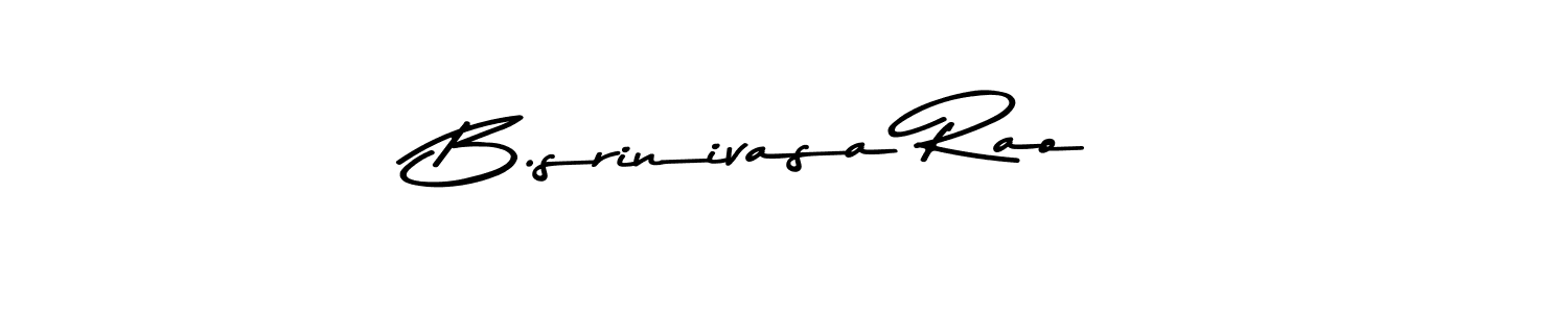 Create a beautiful signature design for name B.srinivasa Rao. With this signature (Asem Kandis PERSONAL USE) fonts, you can make a handwritten signature for free. B.srinivasa Rao signature style 9 images and pictures png