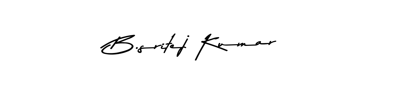 You should practise on your own different ways (Asem Kandis PERSONAL USE) to write your name (B.sritej Kumar) in signature. don't let someone else do it for you. B.sritej Kumar signature style 9 images and pictures png