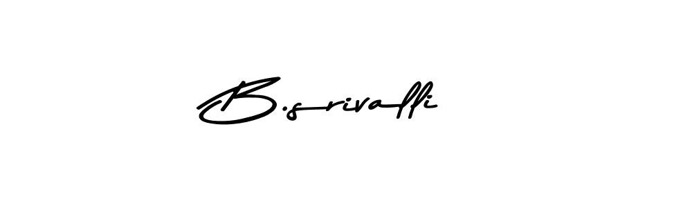 This is the best signature style for the B.srivalli name. Also you like these signature font (Asem Kandis PERSONAL USE). Mix name signature. B.srivalli signature style 9 images and pictures png