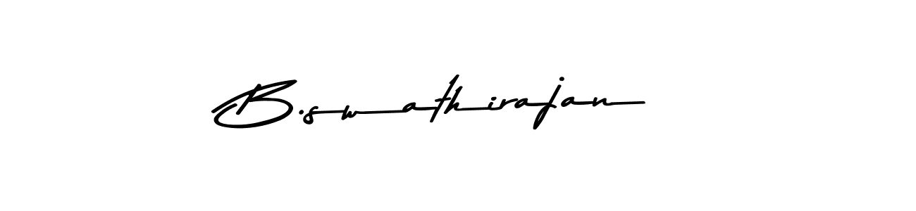 How to Draw B.swathirajan signature style? Asem Kandis PERSONAL USE is a latest design signature styles for name B.swathirajan. B.swathirajan signature style 9 images and pictures png