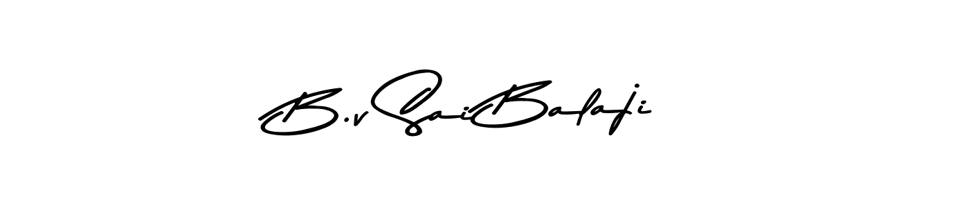 B.v Sai Balaji stylish signature style. Best Handwritten Sign (Asem Kandis PERSONAL USE) for my name. Handwritten Signature Collection Ideas for my name B.v Sai Balaji. B.v Sai Balaji signature style 9 images and pictures png