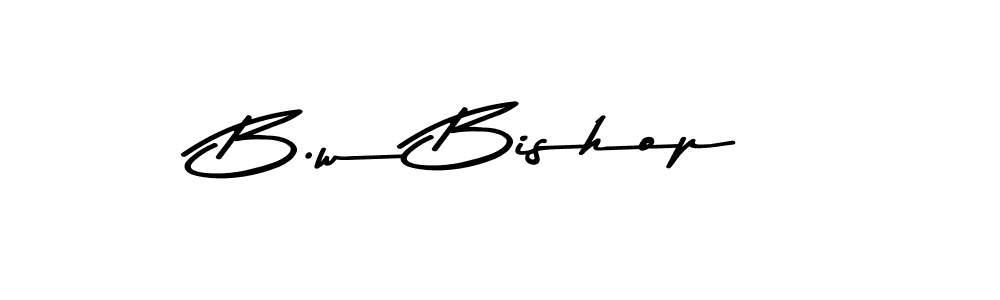Make a beautiful signature design for name B.w Bishop. With this signature (Asem Kandis PERSONAL USE) style, you can create a handwritten signature for free. B.w Bishop signature style 9 images and pictures png