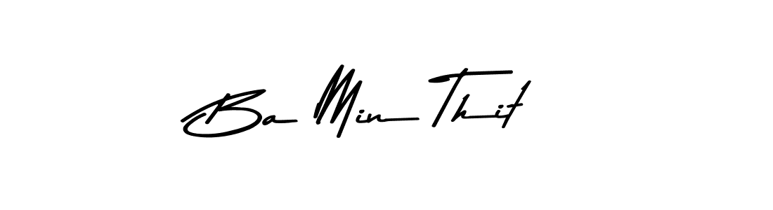 Make a beautiful signature design for name Ba Min Thit. With this signature (Asem Kandis PERSONAL USE) style, you can create a handwritten signature for free. Ba Min Thit signature style 9 images and pictures png