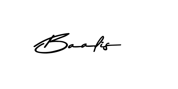 How to make Baalis name signature. Use Asem Kandis PERSONAL USE style for creating short signs online. This is the latest handwritten sign. Baalis signature style 9 images and pictures png