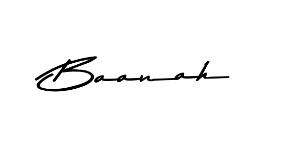 Baanah stylish signature style. Best Handwritten Sign (Asem Kandis PERSONAL USE) for my name. Handwritten Signature Collection Ideas for my name Baanah. Baanah signature style 9 images and pictures png