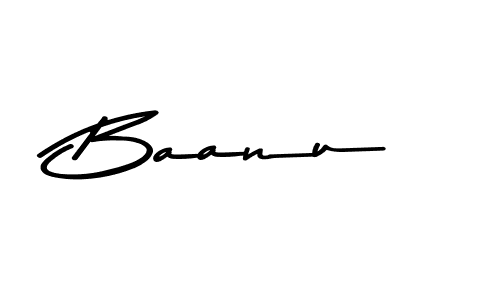 How to make Baanu name signature. Use Asem Kandis PERSONAL USE style for creating short signs online. This is the latest handwritten sign. Baanu signature style 9 images and pictures png