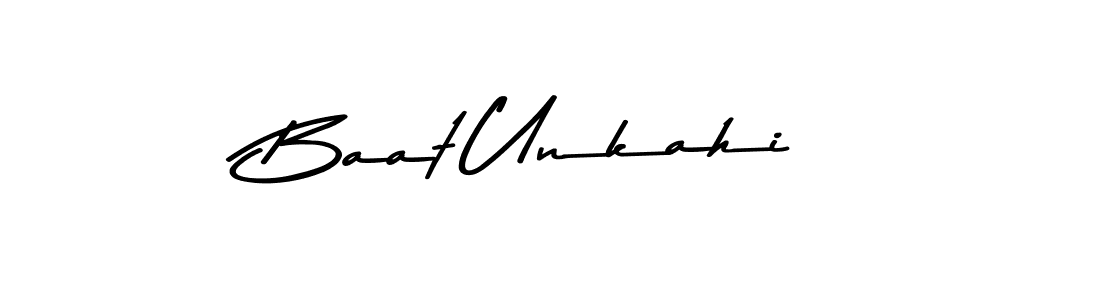 You should practise on your own different ways (Asem Kandis PERSONAL USE) to write your name (Baat Unkahi) in signature. don't let someone else do it for you. Baat Unkahi signature style 9 images and pictures png