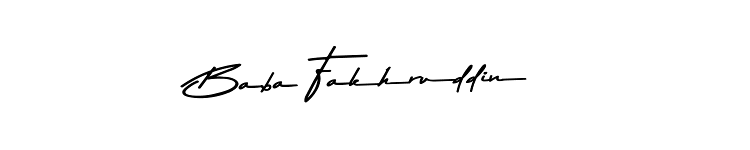 How to make Baba Fakhruddin signature? Asem Kandis PERSONAL USE is a professional autograph style. Create handwritten signature for Baba Fakhruddin name. Baba Fakhruddin signature style 9 images and pictures png