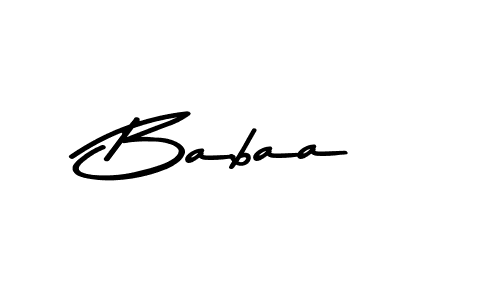 Use a signature maker to create a handwritten signature online. With this signature software, you can design (Asem Kandis PERSONAL USE) your own signature for name Babaa. Babaa signature style 9 images and pictures png