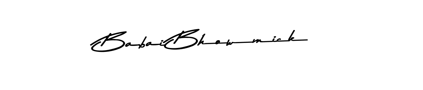 Make a beautiful signature design for name Babai Bhowmick. With this signature (Asem Kandis PERSONAL USE) style, you can create a handwritten signature for free. Babai Bhowmick signature style 9 images and pictures png