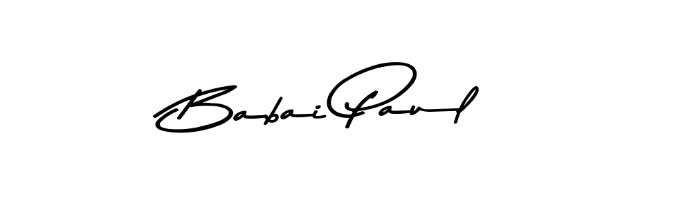 Create a beautiful signature design for name Babai Paul. With this signature (Asem Kandis PERSONAL USE) fonts, you can make a handwritten signature for free. Babai Paul signature style 9 images and pictures png