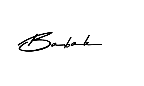 Design your own signature with our free online signature maker. With this signature software, you can create a handwritten (Asem Kandis PERSONAL USE) signature for name Babak. Babak signature style 9 images and pictures png