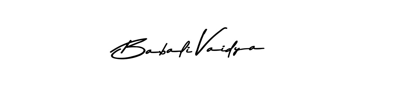 Use a signature maker to create a handwritten signature online. With this signature software, you can design (Asem Kandis PERSONAL USE) your own signature for name Babali Vaidya. Babali Vaidya signature style 9 images and pictures png