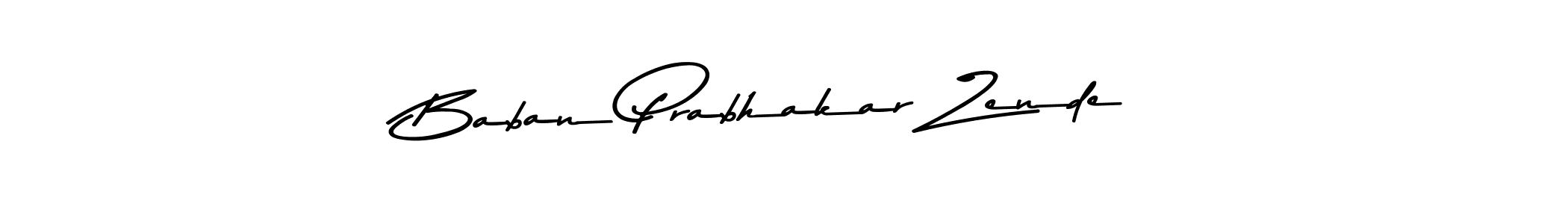 Also we have Baban Prabhakar Zende name is the best signature style. Create professional handwritten signature collection using Asem Kandis PERSONAL USE autograph style. Baban Prabhakar Zende signature style 9 images and pictures png