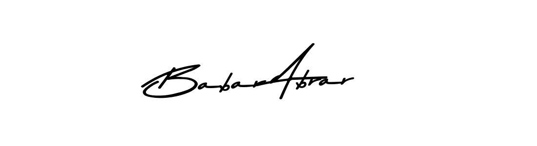 How to make Babar Abrar signature? Asem Kandis PERSONAL USE is a professional autograph style. Create handwritten signature for Babar Abrar name. Babar Abrar signature style 9 images and pictures png