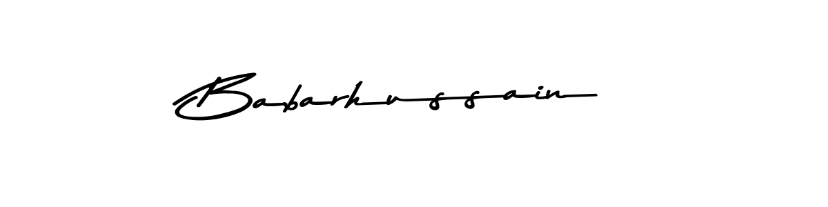 The best way (Asem Kandis PERSONAL USE) to make a short signature is to pick only two or three words in your name. The name Babarhussain include a total of six letters. For converting this name. Babarhussain signature style 9 images and pictures png