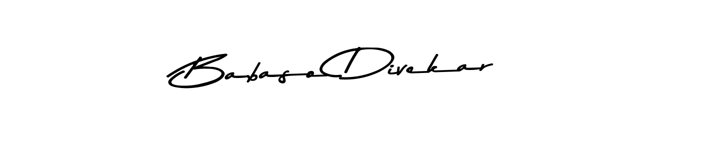 This is the best signature style for the Babaso Divekar name. Also you like these signature font (Asem Kandis PERSONAL USE). Mix name signature. Babaso Divekar signature style 9 images and pictures png