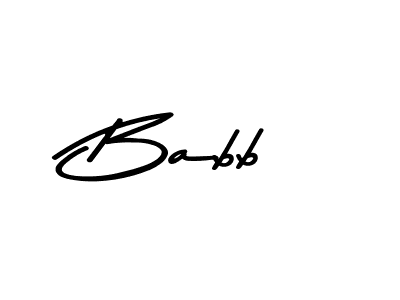 Make a beautiful signature design for name Babb. With this signature (Asem Kandis PERSONAL USE) style, you can create a handwritten signature for free. Babb signature style 9 images and pictures png