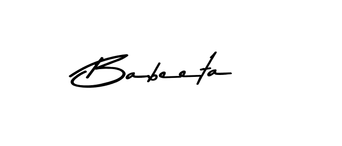 Also we have Babeeta name is the best signature style. Create professional handwritten signature collection using Asem Kandis PERSONAL USE autograph style. Babeeta signature style 9 images and pictures png