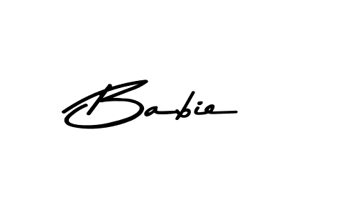 Use a signature maker to create a handwritten signature online. With this signature software, you can design (Asem Kandis PERSONAL USE) your own signature for name Babie. Babie signature style 9 images and pictures png