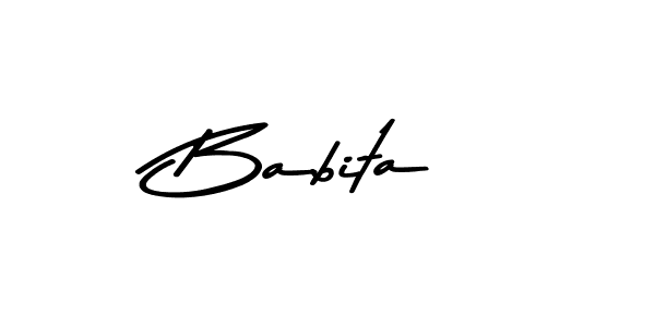 Use a signature maker to create a handwritten signature online. With this signature software, you can design (Asem Kandis PERSONAL USE) your own signature for name Babita. Babita signature style 9 images and pictures png