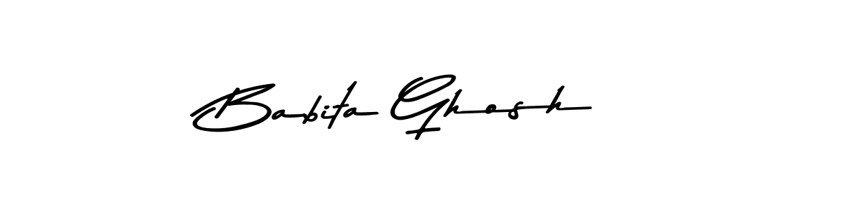 Babita Ghosh stylish signature style. Best Handwritten Sign (Asem Kandis PERSONAL USE) for my name. Handwritten Signature Collection Ideas for my name Babita Ghosh. Babita Ghosh signature style 9 images and pictures png