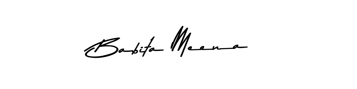 Use a signature maker to create a handwritten signature online. With this signature software, you can design (Asem Kandis PERSONAL USE) your own signature for name Babita Meena. Babita Meena signature style 9 images and pictures png