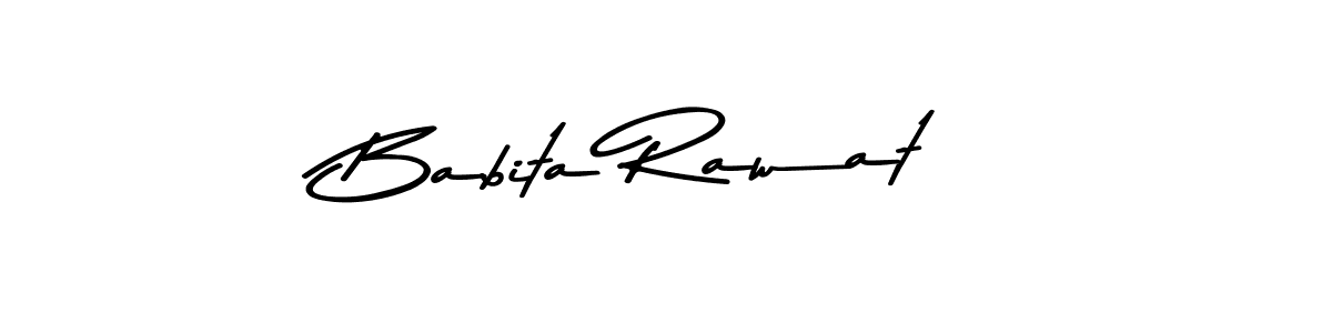 Design your own signature with our free online signature maker. With this signature software, you can create a handwritten (Asem Kandis PERSONAL USE) signature for name Babita Rawat. Babita Rawat signature style 9 images and pictures png