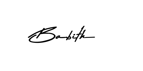 How to make Babith signature? Asem Kandis PERSONAL USE is a professional autograph style. Create handwritten signature for Babith name. Babith signature style 9 images and pictures png
