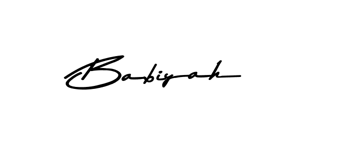 The best way (Asem Kandis PERSONAL USE) to make a short signature is to pick only two or three words in your name. The name Babiyah include a total of six letters. For converting this name. Babiyah signature style 9 images and pictures png