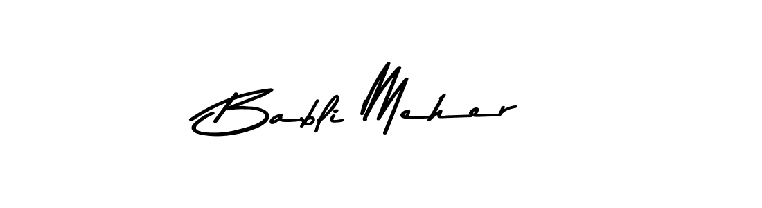It looks lik you need a new signature style for name Babli Meher. Design unique handwritten (Asem Kandis PERSONAL USE) signature with our free signature maker in just a few clicks. Babli Meher signature style 9 images and pictures png