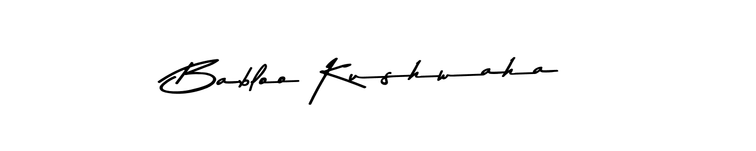 Use a signature maker to create a handwritten signature online. With this signature software, you can design (Asem Kandis PERSONAL USE) your own signature for name Babloo Kushwaha. Babloo Kushwaha signature style 9 images and pictures png