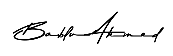Practice writing Bablu Ahmed with the flow of Asem Kandis PERSONAL USE lettering. A fantastic source of inspiration for developing your personal signature style. Bablu Ahmed signature style 9 images and pictures png