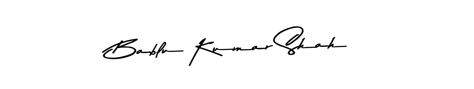 Make a beautiful signature design for name Bablu Kumar Shah. With this signature (Asem Kandis PERSONAL USE) style, you can create a handwritten signature for free. Bablu Kumar Shah signature style 9 images and pictures png