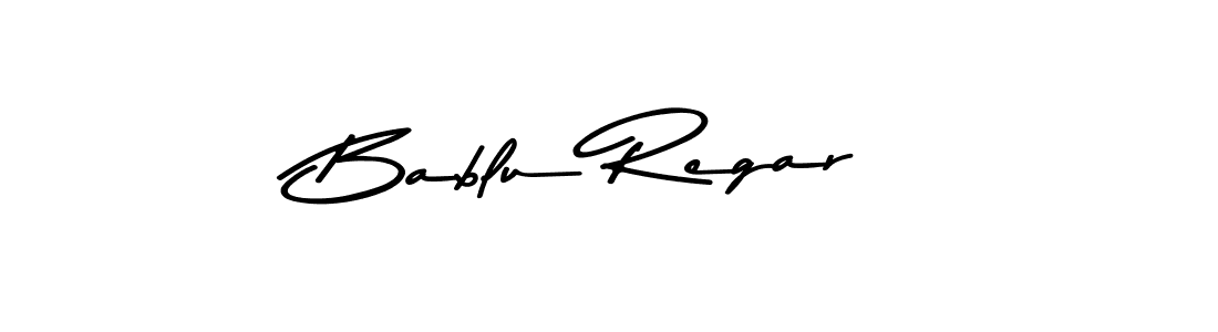Make a beautiful signature design for name Bablu Regar. With this signature (Asem Kandis PERSONAL USE) style, you can create a handwritten signature for free. Bablu Regar signature style 9 images and pictures png