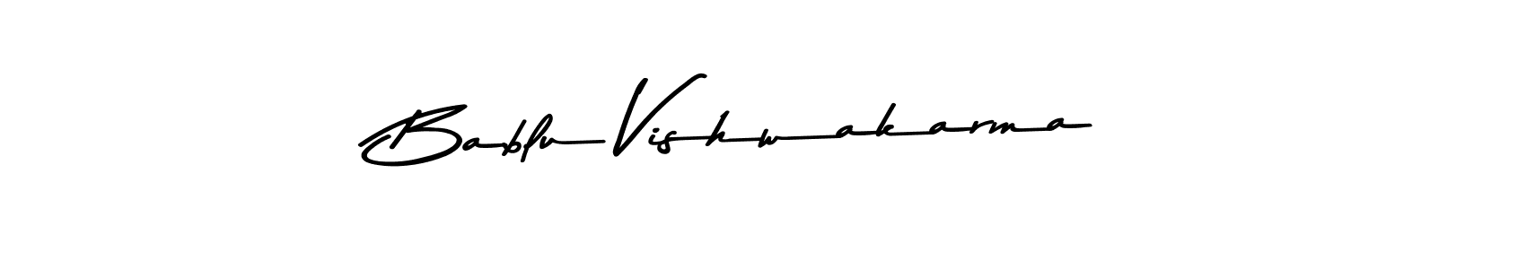 Design your own signature with our free online signature maker. With this signature software, you can create a handwritten (Asem Kandis PERSONAL USE) signature for name Bablu Vishwakarma. Bablu Vishwakarma signature style 9 images and pictures png